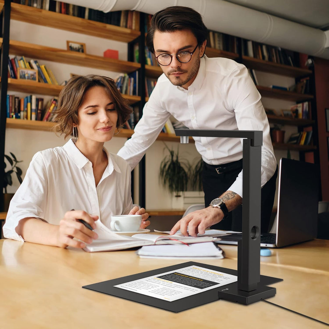 CZUR 12MP USB-Dokumentenkamera und Visualizer, A4 Dokumentenscanner tragbarer Scanner, für Lehr- und