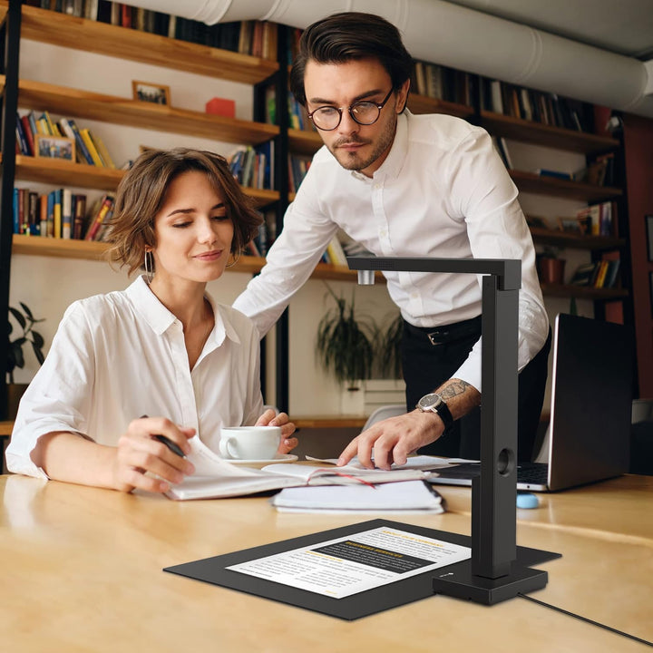 CZUR 12MP USB-Dokumentenkamera und Visualizer, A4 Dokumentenscanner tragbarer Scanner, für Lehr- und