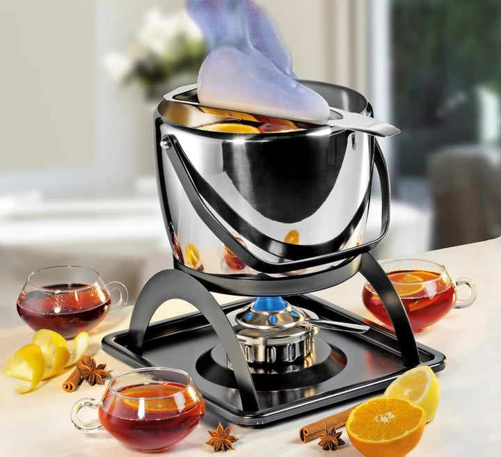 Spring Feuerzangenbowle Set | aus poliertem Edelstahl | für alle Herdarten (inkl. Induktion) | Bowle