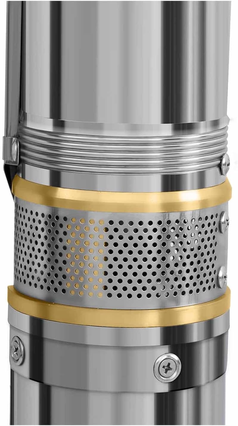 MSW Tiefbrunnenpumpe Tauchpumpe Brunnenpumpe MSW-SPP43-075 (Fördermenge max.: 4.800 l/h, 750 W, Förd