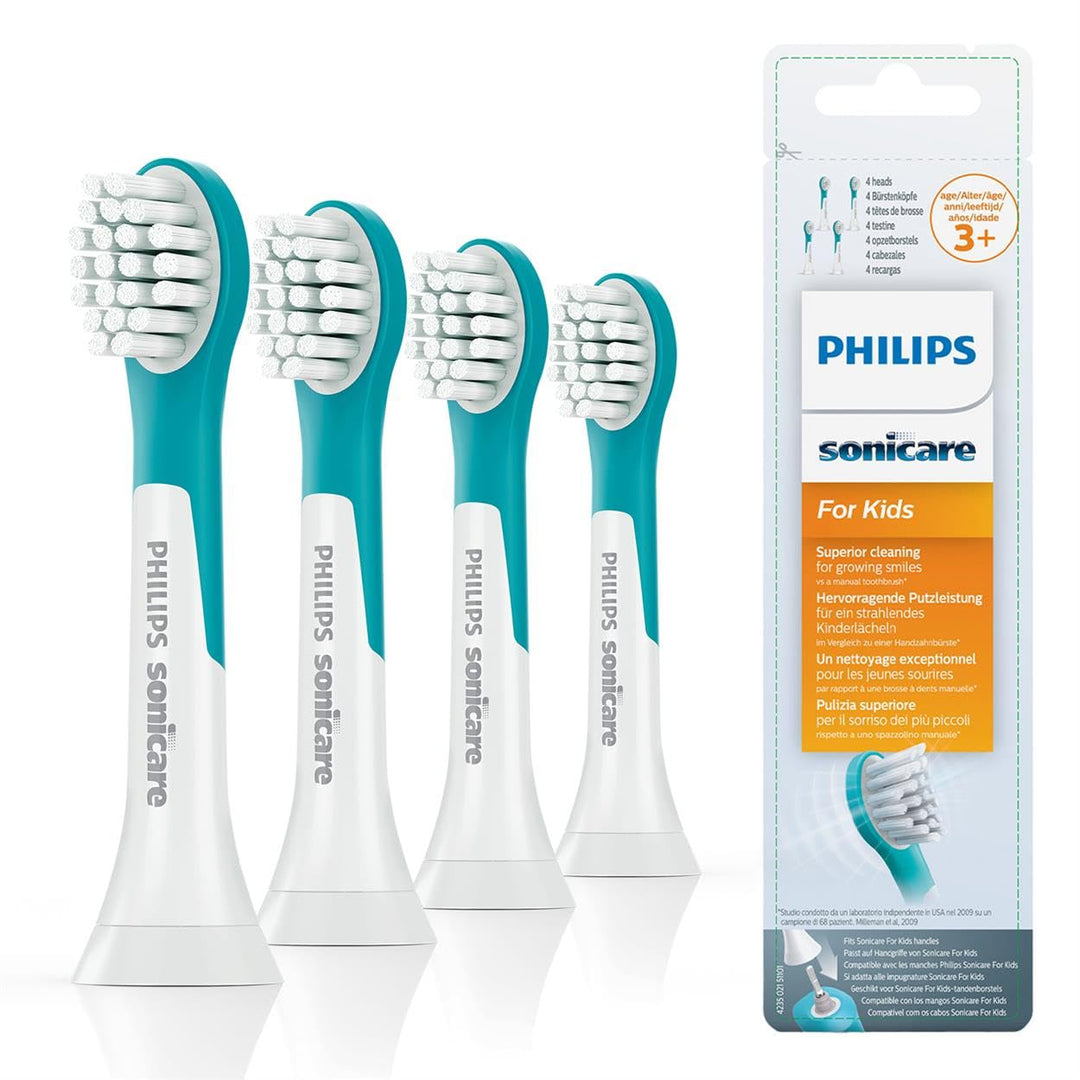 Philips Original Compact Bürstenköpfe für die Sonicare for Kids Schallzahnbürste (für Kinder ab 3 Ja