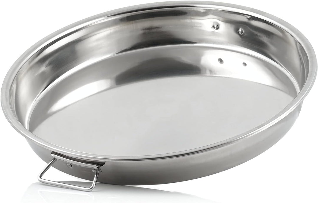 BBQ-Toro Edelstahl 3-In-1 Rippchen und Hähnchenkeulen Halterung mit Auffangschale | Chicken Roaster