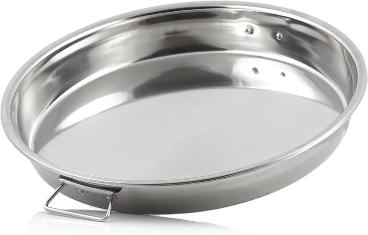 BBQ-Toro Edelstahl 3-In-1 Rippchen und Hähnchenkeulen Halterung mit Auffangschale | Chicken Roaster