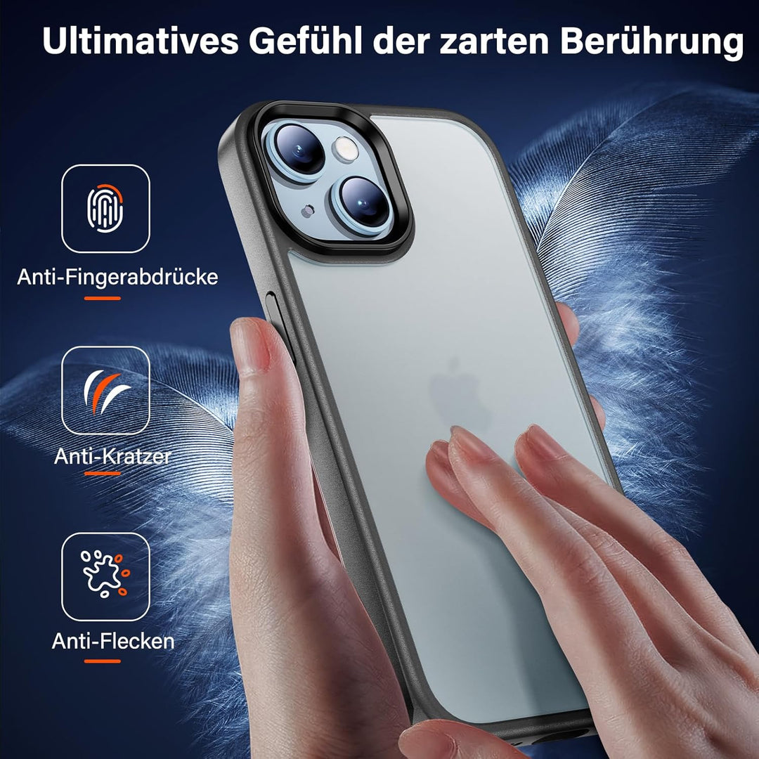 UniqueMe für iPhone 15 Hülle, 5-in-1-Set Handyhülle für iPhone 15 Case Rundumschutz Schutzhülle Cove