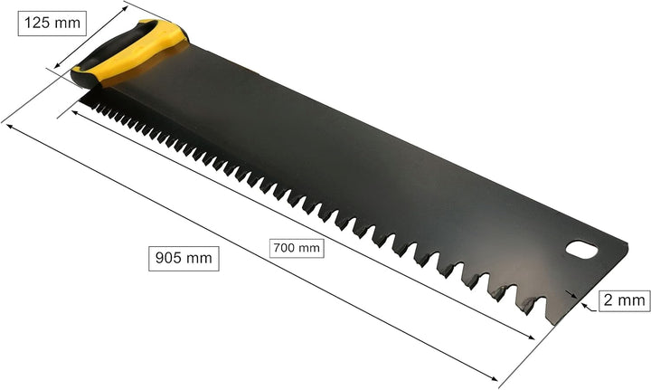 KOTARBAU® Manuale Gasbetonsäge 700 mm 34 Hartmetallzähne Hartmetallbestückte Bauhandsäge für Porenb