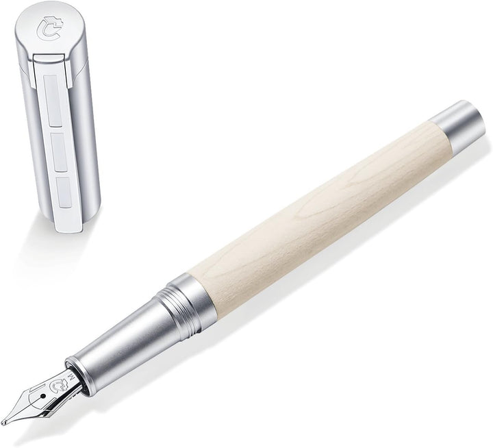 STAEDTLER Initium Lignum Füllhalter, Ahornholz, EF, Made in Germany, mit edler Geschenkverpackung, 9