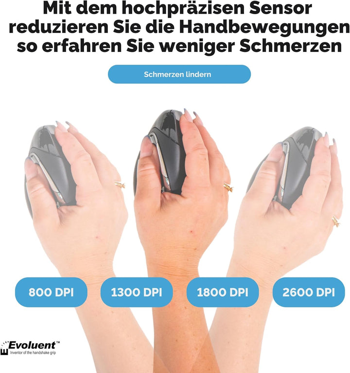 BakkerElkhuizen Evoluent4 Bluetooth Rechtshänder Maus schwarz