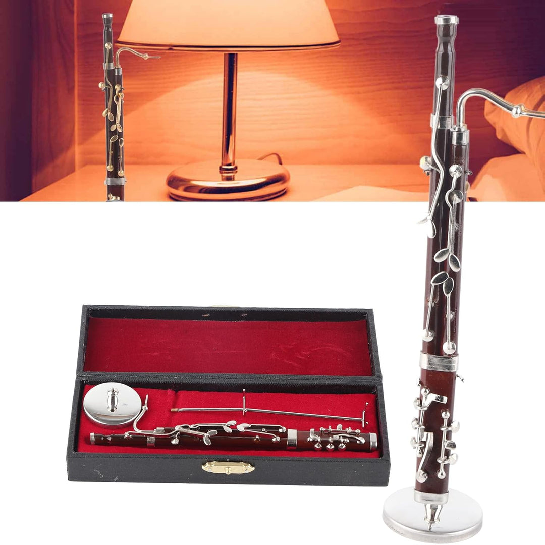 17cm Miniatur Fagott Modell Mini Musikinstrument Dekor Puppenhaus Modell Home Decoration Geschenk