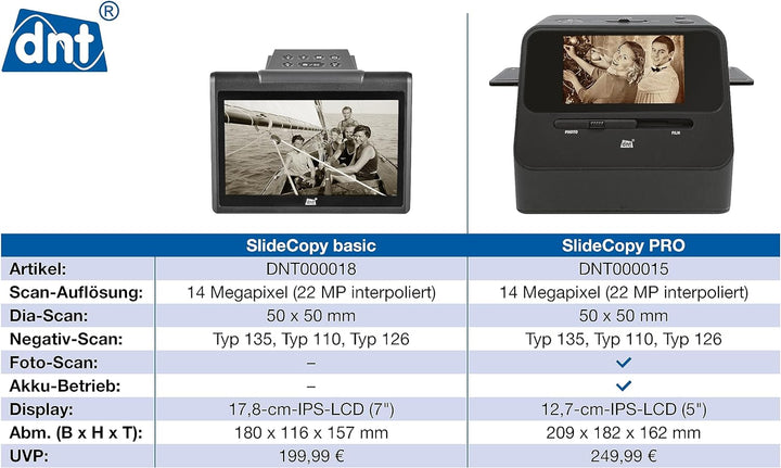 dnt 2-in-1 Dia-/Negativscanner SlideCopy basic, DNT000018, Basic