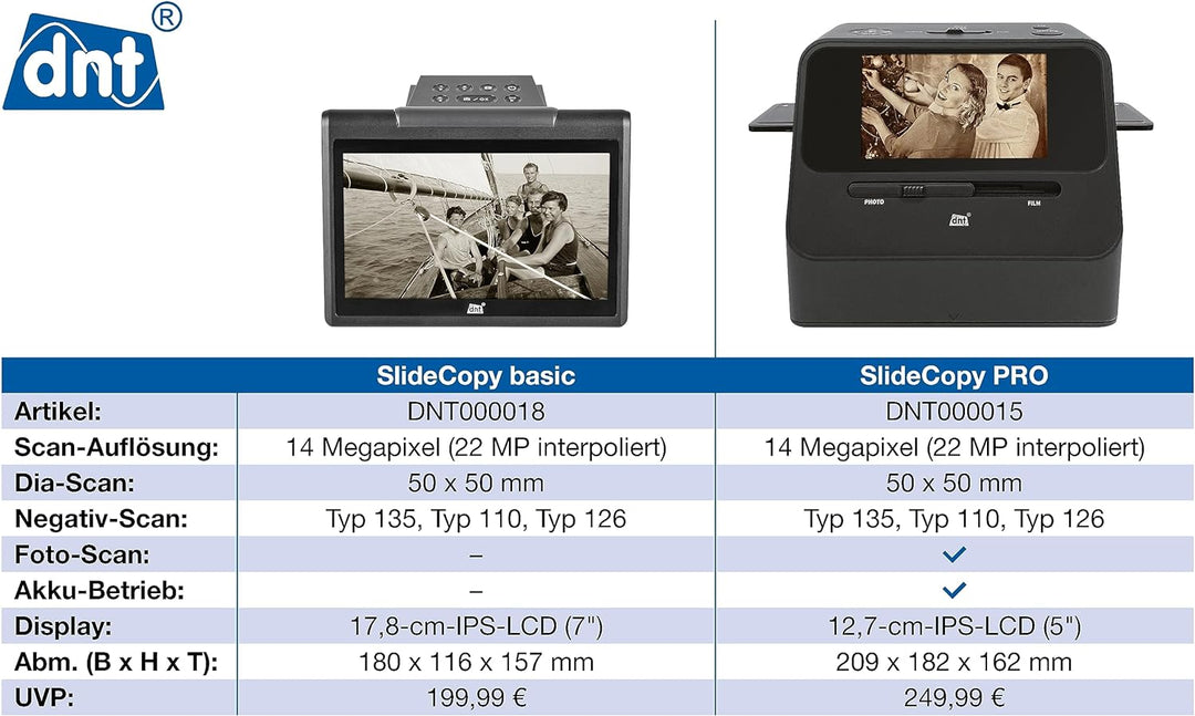 dnt 2-in-1 Dia-/Negativscanner SlideCopy basic, DNT000018, Basic