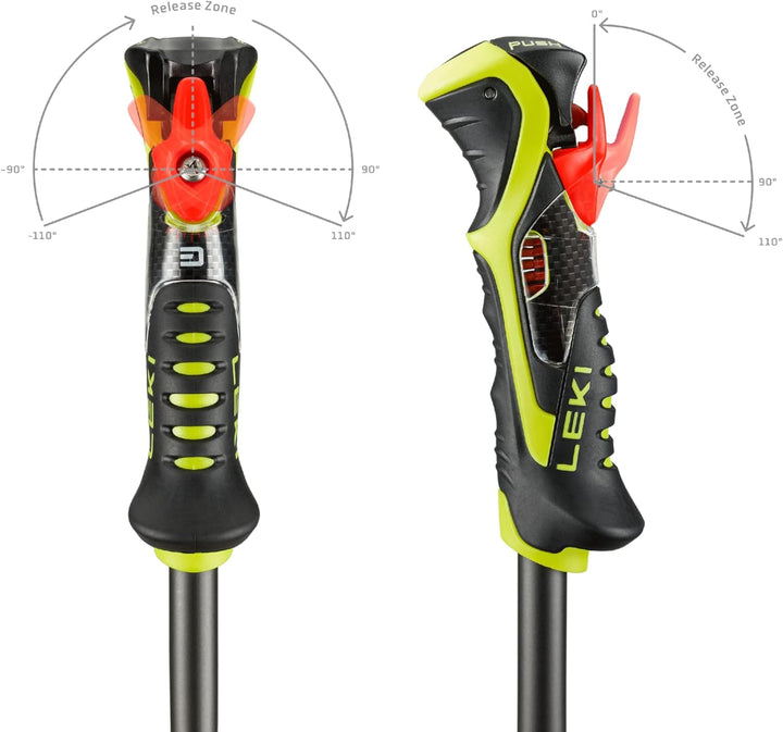 LEKI Airfoil 3D Skistöcke white-anthracite-neonyellow 125, white-anthracite-neonyellow 125