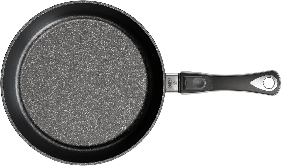 AMT Gastroguss Sonder-Edition Klaus grillt, hohe Ausführung, Ø 28 cm, 7 cm hoch, abnehmbarer Stiel,