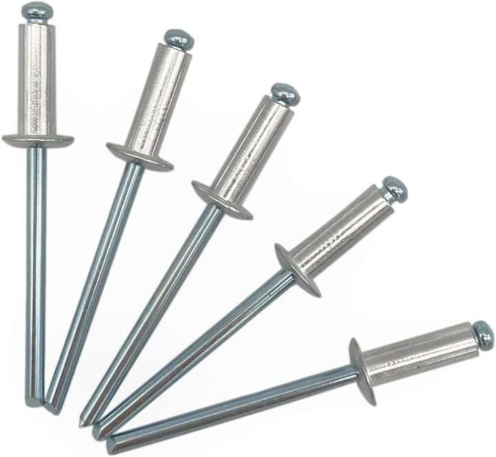 1000 Stück Blindnieten 4,0 x 12 mm Kuppelkopf offen Typ DIN 7337 Aluminium Niet und Stahldorn Pop Ni
