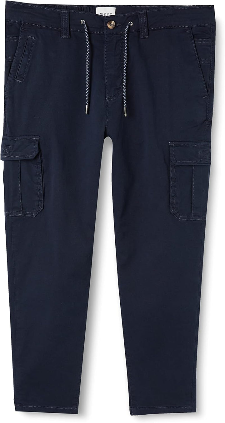MUSTANG Herren Chino Cargo Jogger Jeans 35W / 30L Marineblauer Blazer, 35W / 30L Marineblauer Blazer