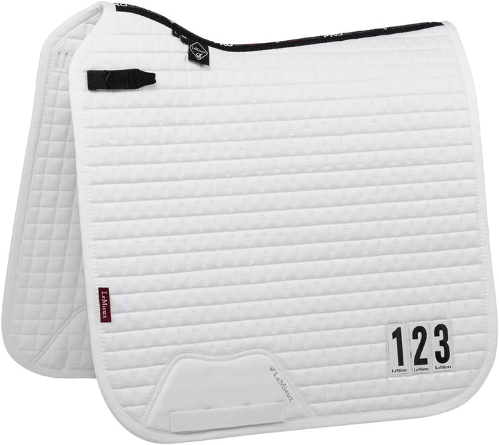 LeMieux Pro Sport Dressage Square Standard Strap ProSport Dressur, quadratisch, Standardgurt, Weiss,