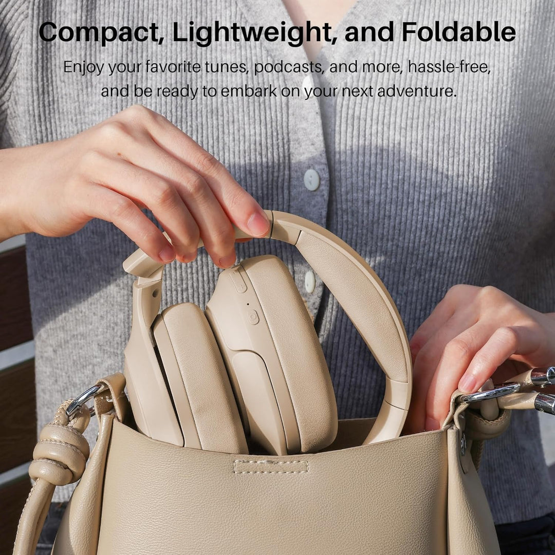 TOZO HT2 Kabelloser Bluetooth Kopfhörer Over-Ear mit Hybrid Active Noise Cancelling, 56 Stdn. Spielz