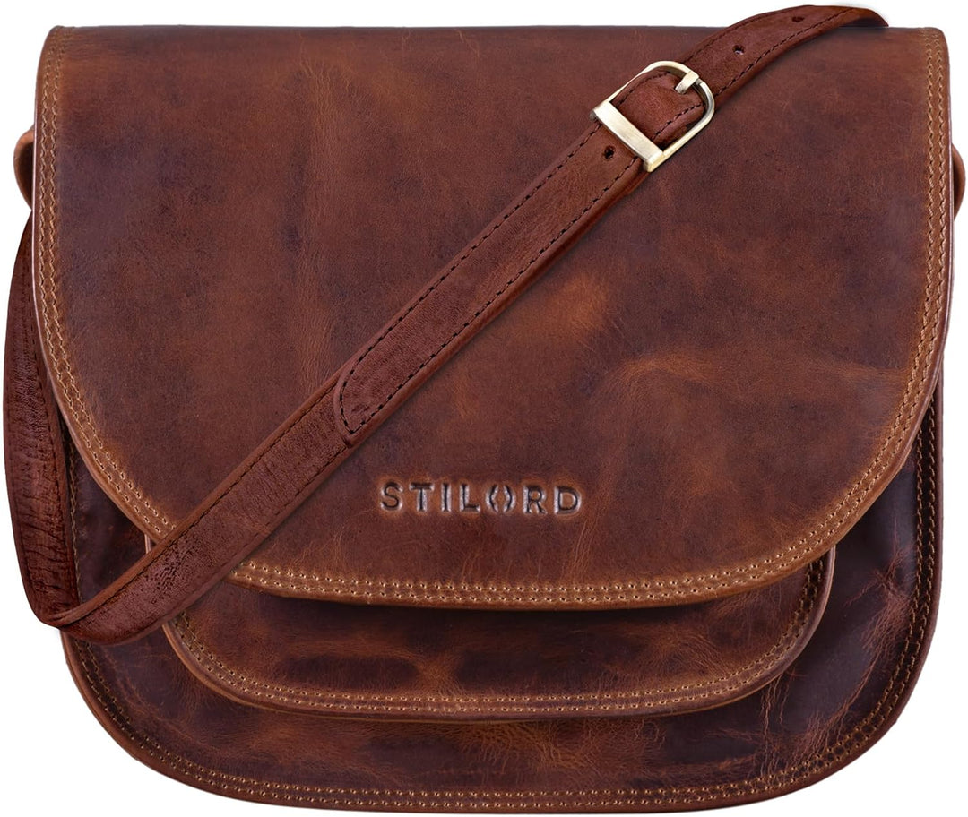 STILORD 'Willow' Damen Umhängetasche Leder Handtasche Frauen Damen Abendtasche Freizeittasche Ledert