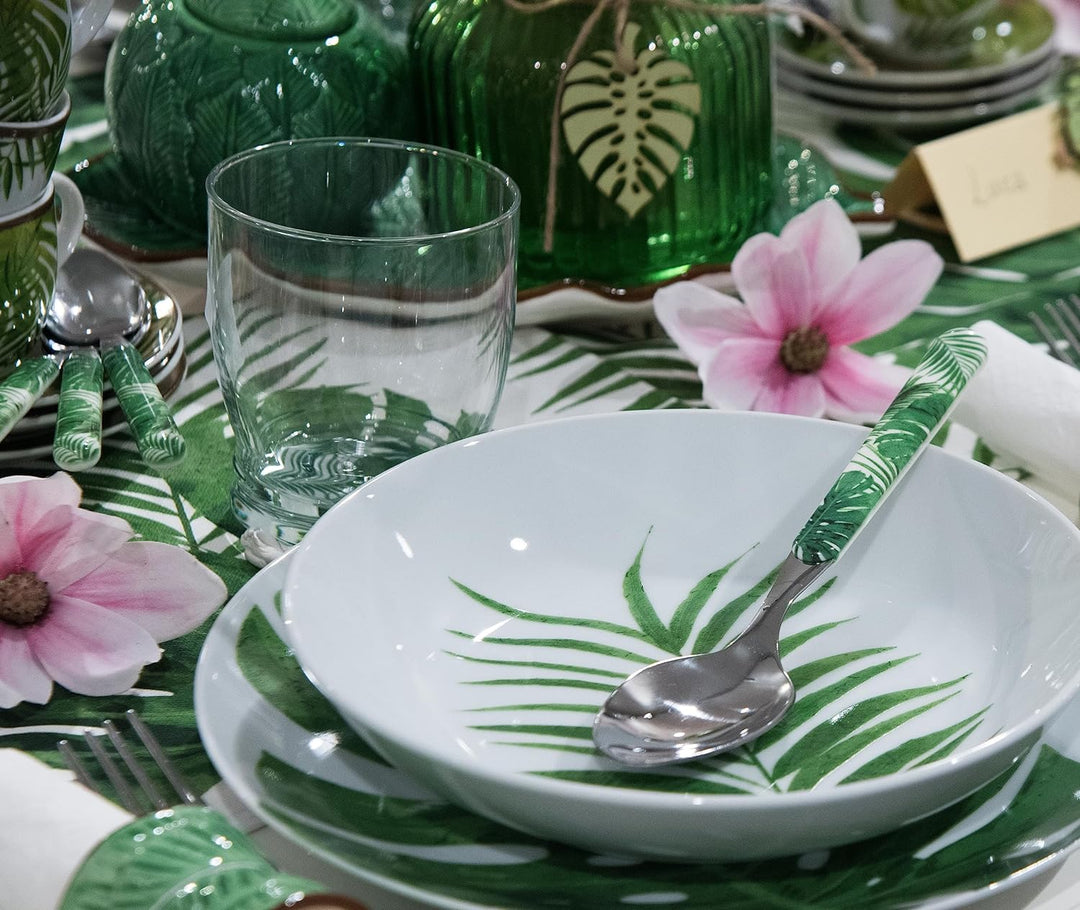 Excelsa Foliage Besteck-Set, 24-teilig, Edelstahl 18/0, Foliage