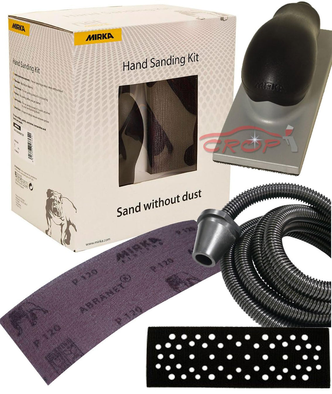 Mirka 1977358 KIT001HAND Handschleifblock Heimwerker-Bausatz 70 x 198 mm