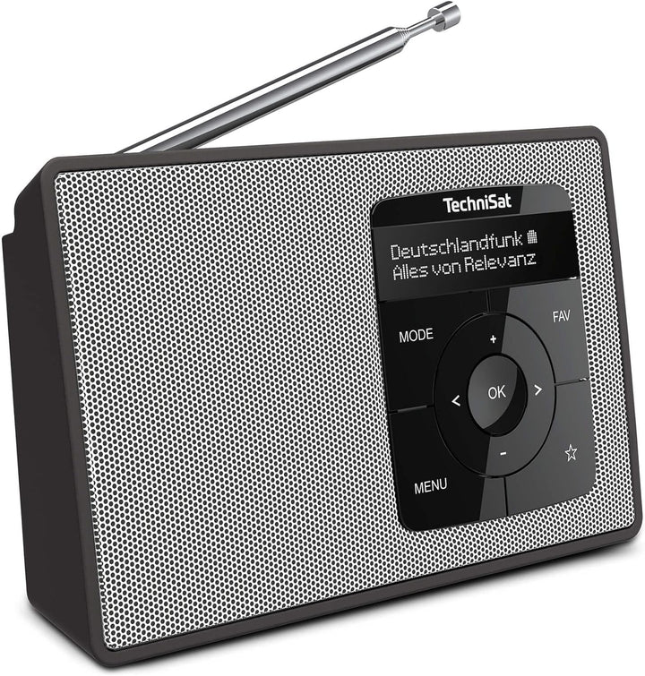 TechniSat DIGITRADIO 2 - Tragbares DAB+/UKW-Radio mit Akku (mit Bluetooth Audiostreaming, Weckfunkti