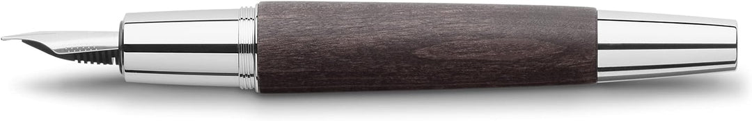 Faber-Castell 148220 - Füller e-motion Holz, schwarz, Federbreite M, inkl. Geschenkverpackung und Ko