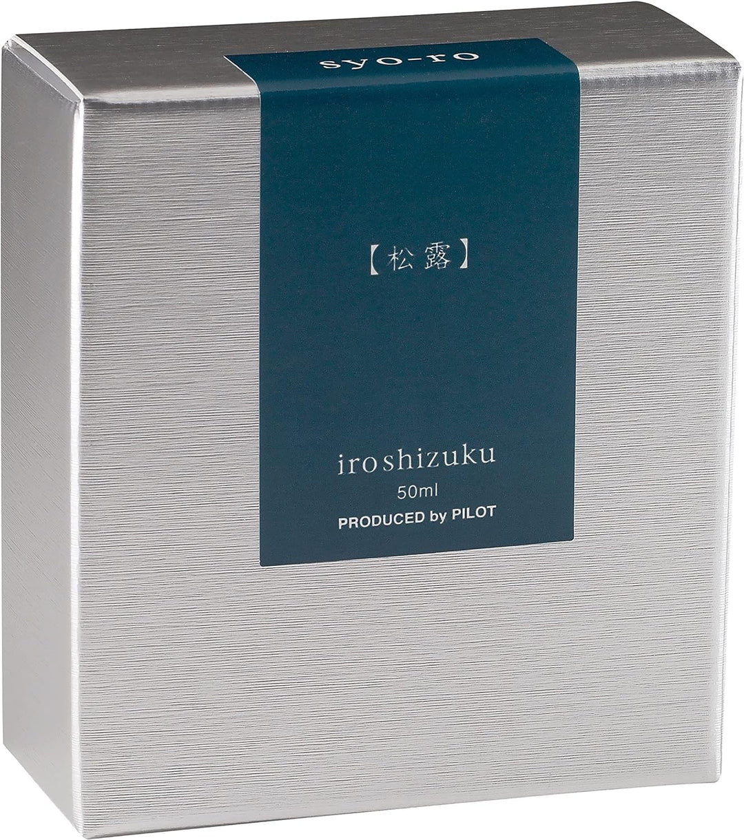PILOT Iroshizuku 69206 Füllfederhalter-Tinte, Syo-Ro, Tau auf Kiefernbaum (dunkles Türkis), 50 ml Fl