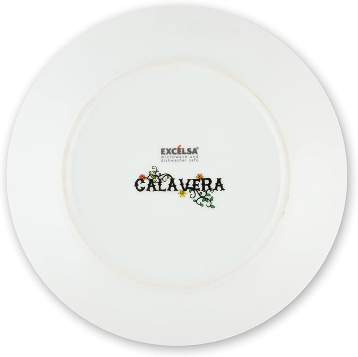 Excelsa Calavera Tellerservice 18 Stück, Porzellan Weiss