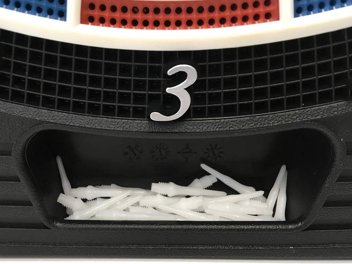 Dartautomat Karella CB-25, Tunierausführung, elektronische Dartscheibe mit 29 Spielen und 90 Variant