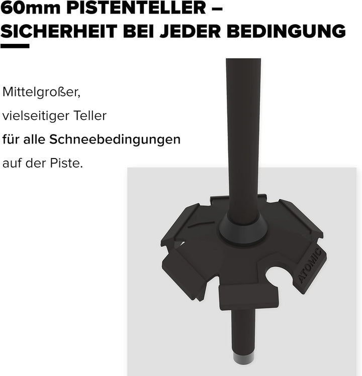 ATOMIC CLOUD Skistöcke - Hochwertiger Aluminium-Skistock - Ergonomischer Griff für mehr Grip - Stock