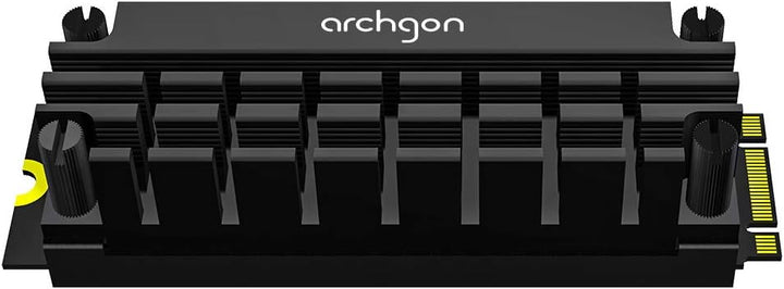 Archgon HS-1110 Kühlkörper für M.2 SSD 2280 PCIe NVMe/SATA Kühler, 20 mm Bauhöhe, Aluminium, 2x Wärm