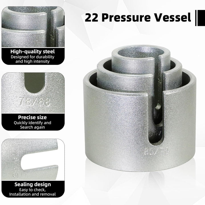 CCLIFE 27tlg Silentlager Werkzeug Abzieher Satz Gummibuchsen Buchsen Achslager Montage Demontage