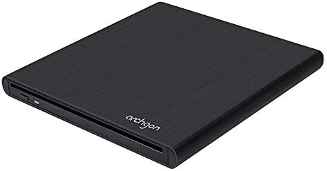 Archgon, Externer DVD Brenner Player G, PC, Mac, USB 3.0 USB-C M-Disk, Slot Load Disc Drive, Alu, sc