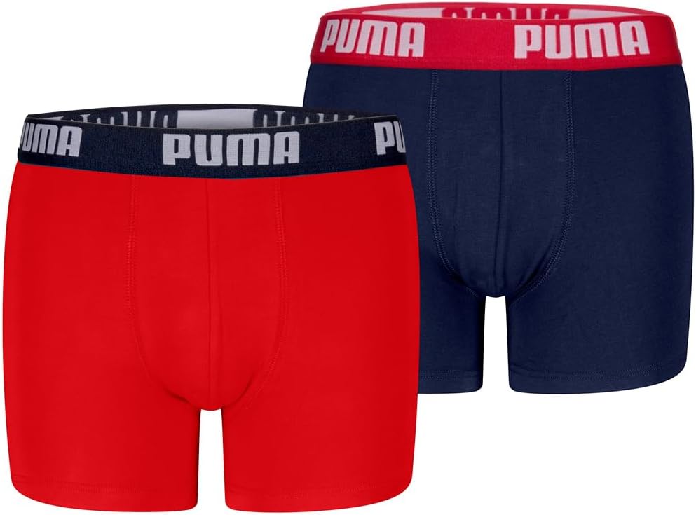 PUMA Boxer Boxershorts Men Herren Everyday Unterhose Unterwäsche 6er Pack Red / Blue S, Red / Blue S