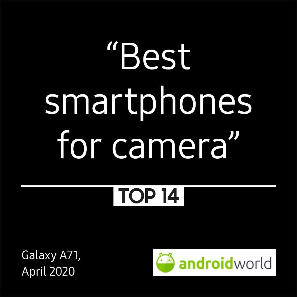 Samsung Galaxy A71 Smartphone - Handy, Dual SIM 128GB 6GB RAM SM-A715FN/DS, Silver-White Italien Sil