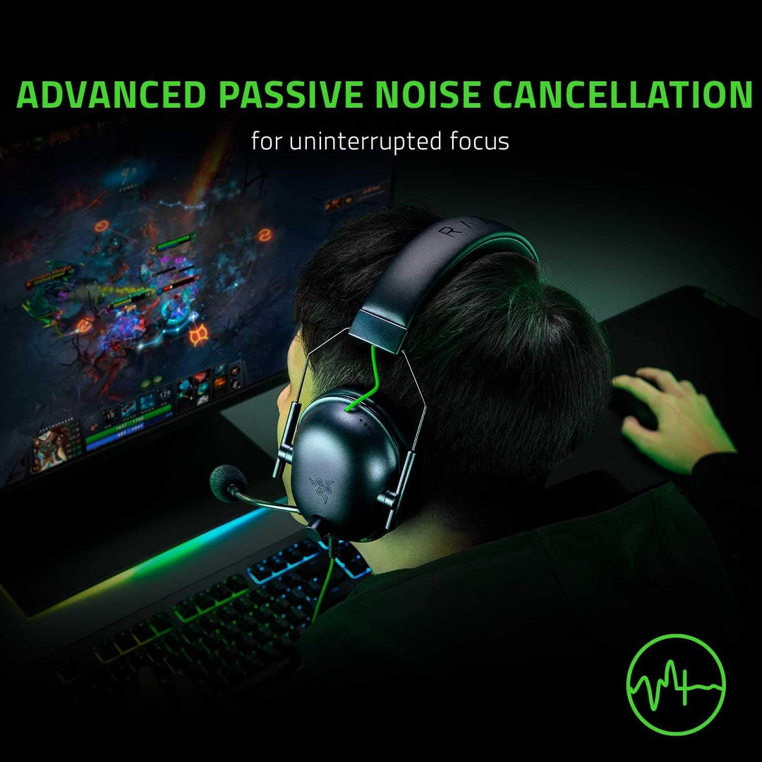 Razer BlackShark V2 X Gaming-Headset: 7.1 Surround Sound – 50 mm Treiber – Memory-Schaumstoff-Kissen