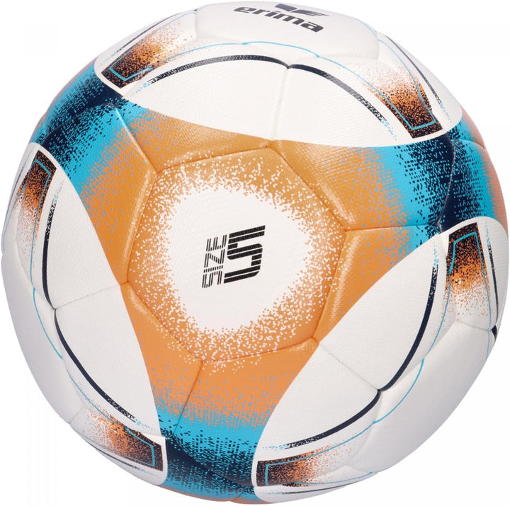 Erima Unisex – Erwachsene Hybrid Training Fussball 5 Orange/Blue, 5 Orange/Blue