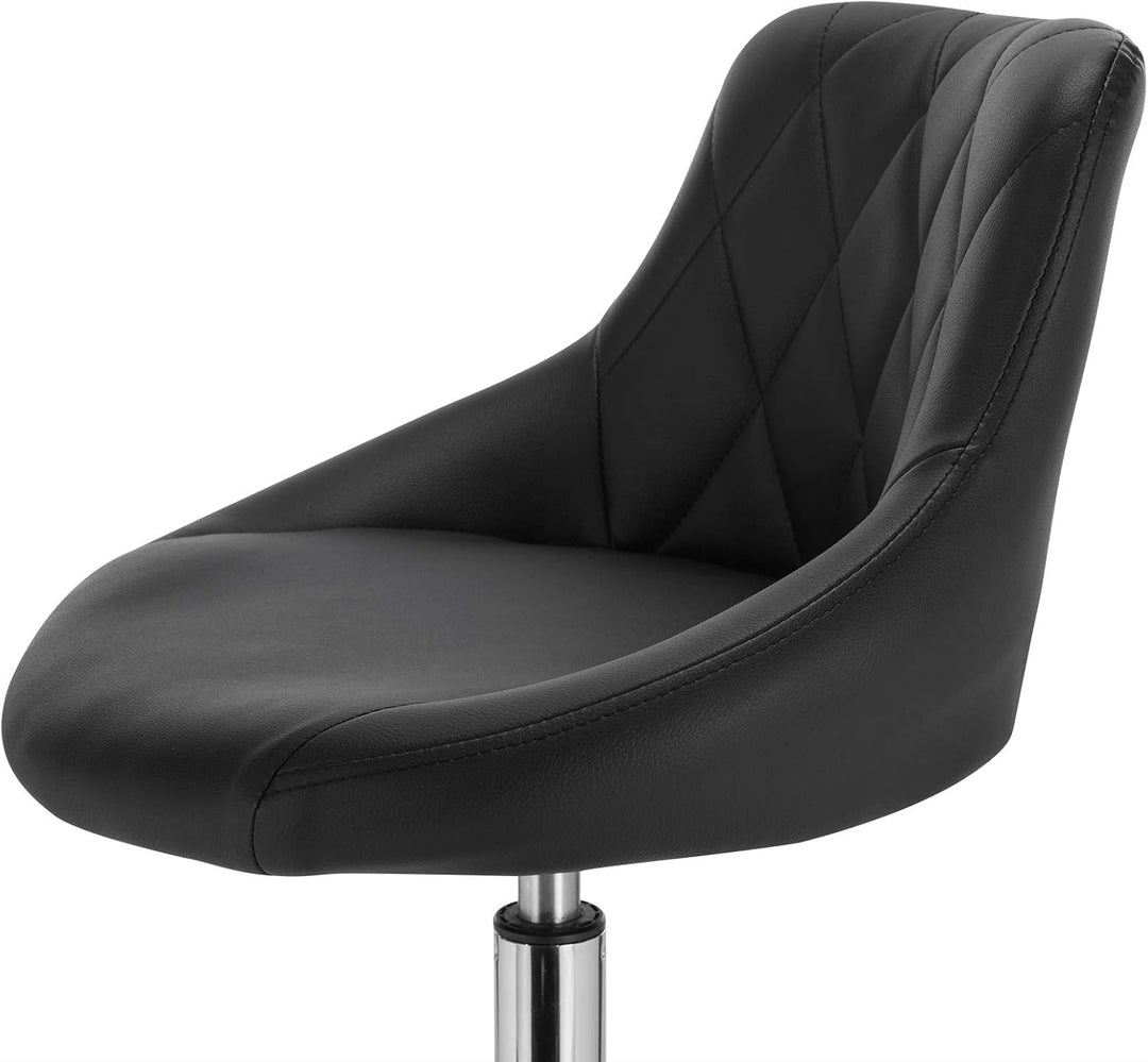 WOLTU 4er Set Verstellbarer Sitzhocker Stuhl Arbeitshocker Bürohocker Schminkhocker mit Rückenlehne