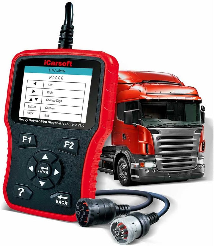 iCarsoft HD V3.0 professionelles und leistungsfähiges Fehlerdiagnose-Tool/Diagnosegerät für LKW, Nut