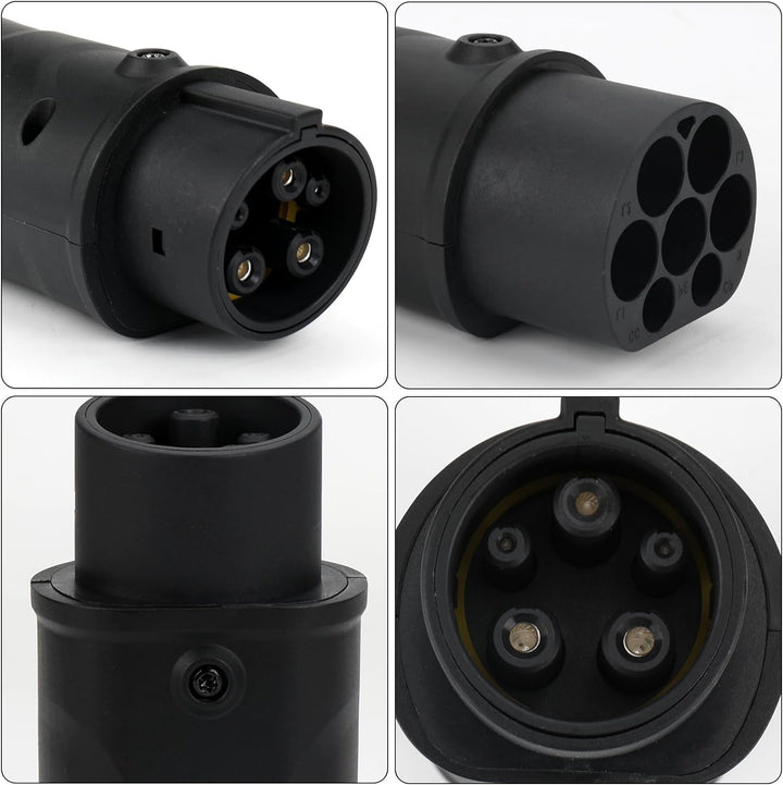 Opaltool EV Ladekabel Autoladegerät Adapter Typ 2 auf Typ 1, IEC 62196(Mennekes) auf SAE J1772 Autol