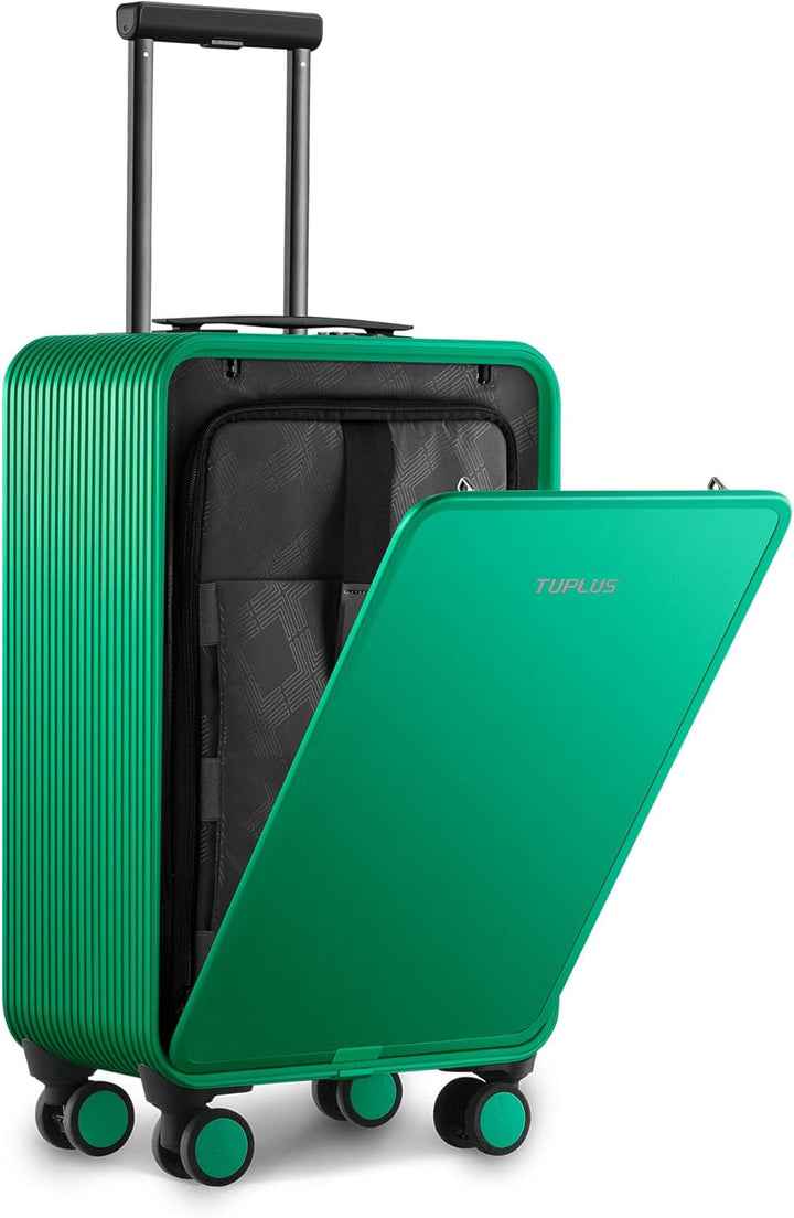 TUPLUS Koffer Aluminium Trolley Rollkoffer mit 4 Rollen Reisekoffer Handgepäck Hartschalenkoffer,Sof