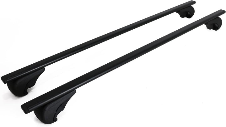 Dachträger Gepäckträger kompatibel mit Ford Kuga 2 Titanium 2013-2019 Grundträger Schwarz, Schwarz