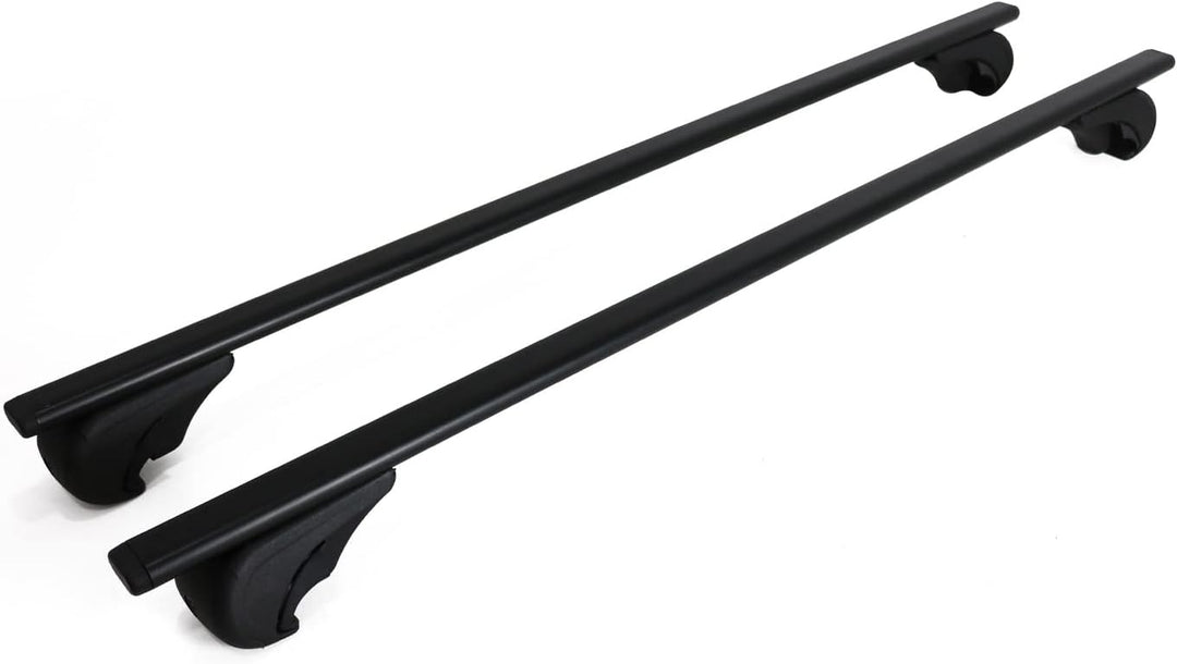 Dachträger Gepäckträger kompatibel mit Ford Kuga 2 Titanium 2013-2019 Grundträger Schwarz, Schwarz