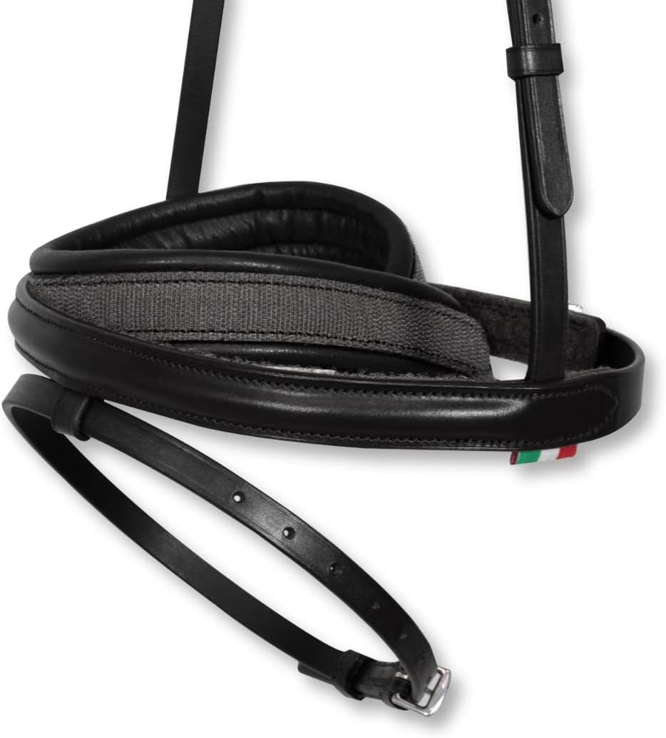 Horses, Leder-Reithalfter Soft Essen, Komfortables Halfter zum Führen des Pferdes an der Hand oder z