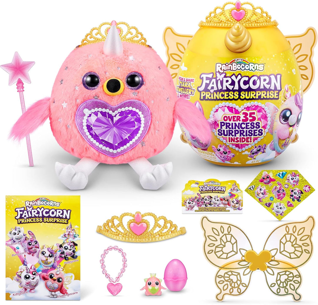 Rainbocorns Fairycorn Princess Surprise Serie 6, Majesty Flamingo, von ZURU, 30 cm Fairycorn-Prinzes