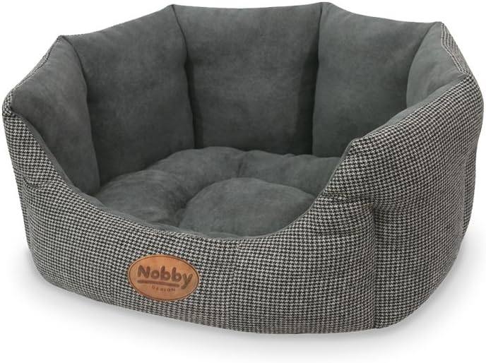 Nobby Komfort Bett oval "JOSI" kaffebraun L x B x H: 65 x 57 x 22 cm braun 65 x 57 x 22 cm, braun 65