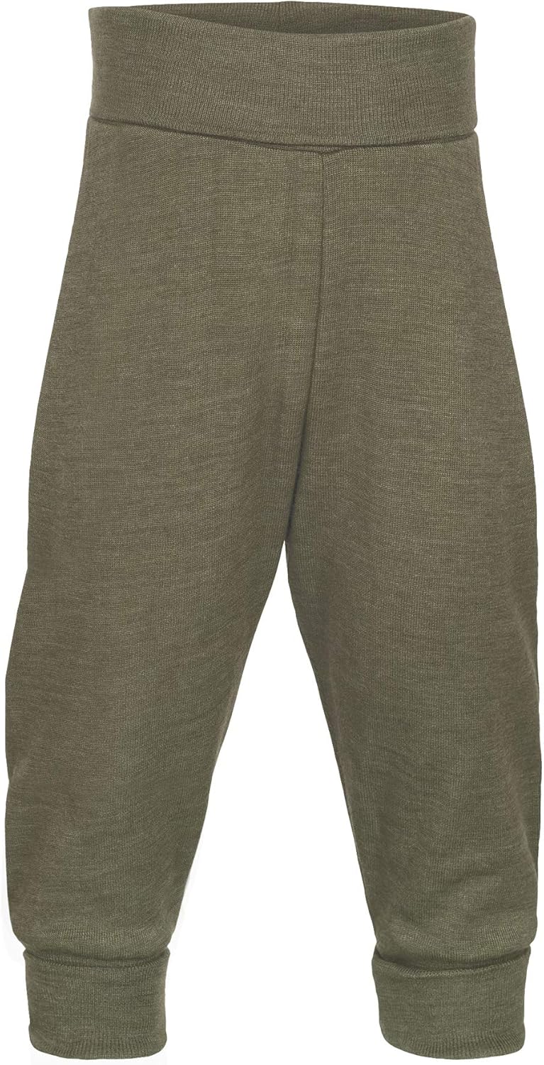 Engel Natur, Baby Bekleidung, Hose breiter Bund, 1 Stück, 70% Wolle, 30% Seide 62-68 Olive, 62-68 Ol