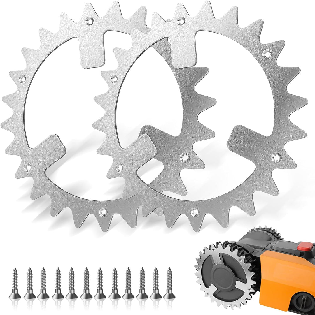 Edelstahl Mähroboter Spikes für Worx WR141E / WR142E / WR143E / WR165E / WR167E Mähroboter, Traktion