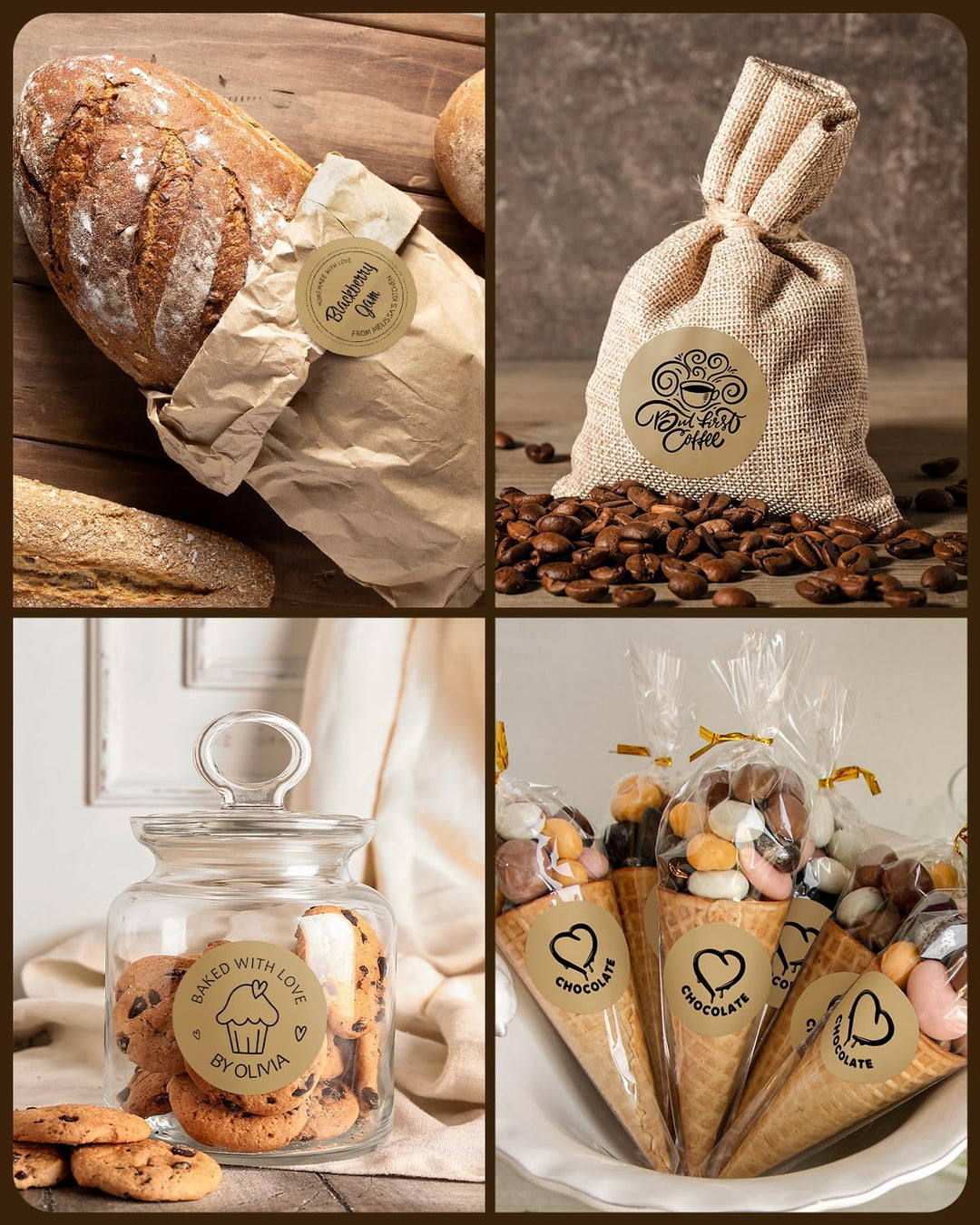 MUNBYN 2" Runde Etiketten Selbstklebend Rolle-Versandetiketten 500 Etiketten Kreis Thermodirekt Etik