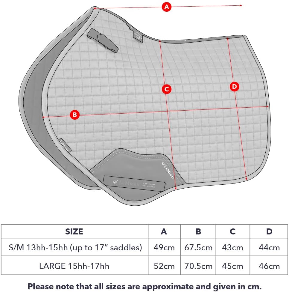 LeMieux Close Contact Saddle Pad - English Saddle Pads for Horses - Equestrian Riding Equipment and