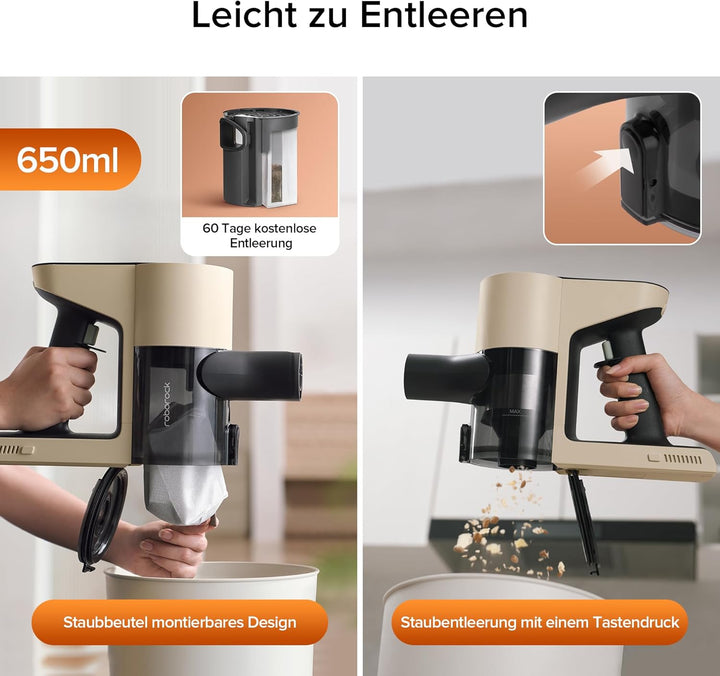 roborock H5 Akku Staubsauger - 158AW Saugleistung, 120.000 RPM, Leichtes Design (1,55 kg), 60 Min Ak